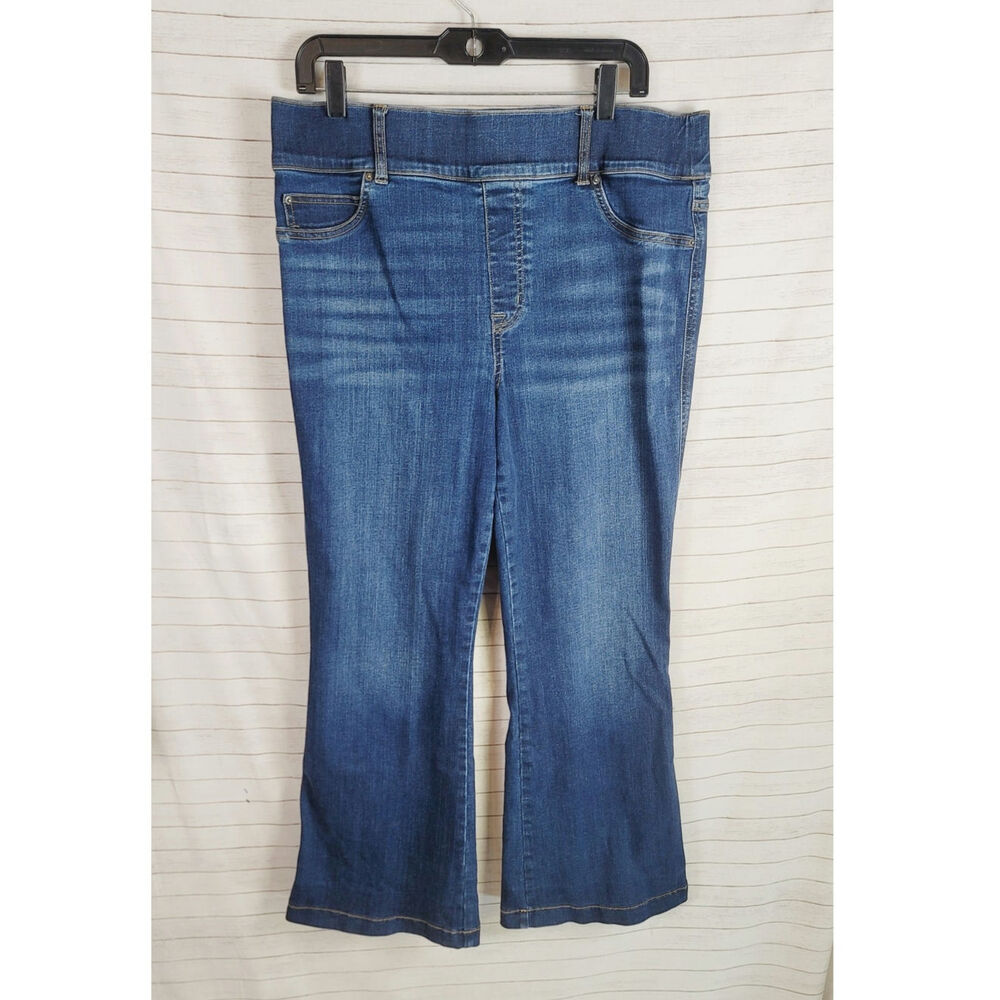 SPANXshape Denim Flare Jeans, sz 1x Petite